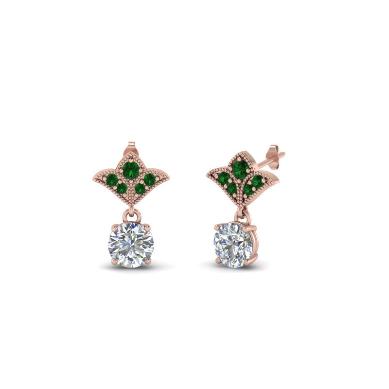 Art Deco Diamond Drop Earrings