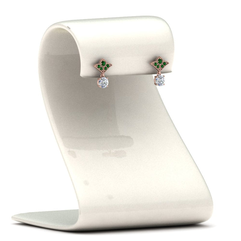 Art Deco Diamond Drop Earrings