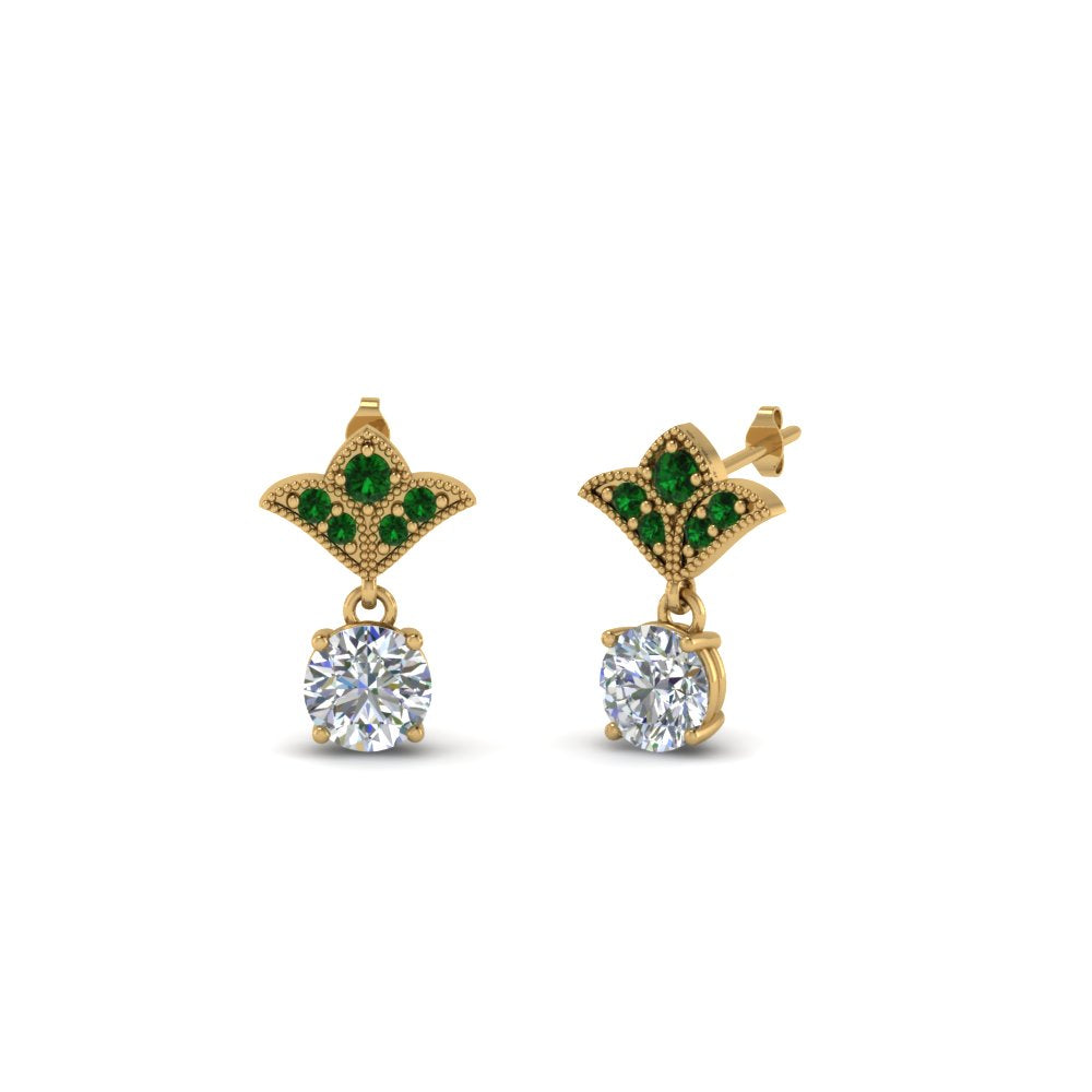 Art Deco Diamond Drop Earrings