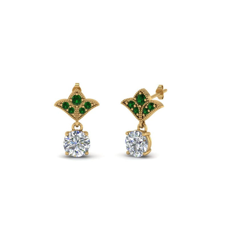 Art Deco Diamond Drop Earrings