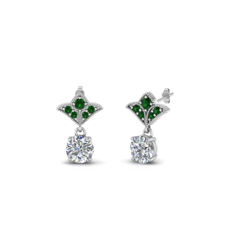 Art Deco Diamond Drop Earrings
