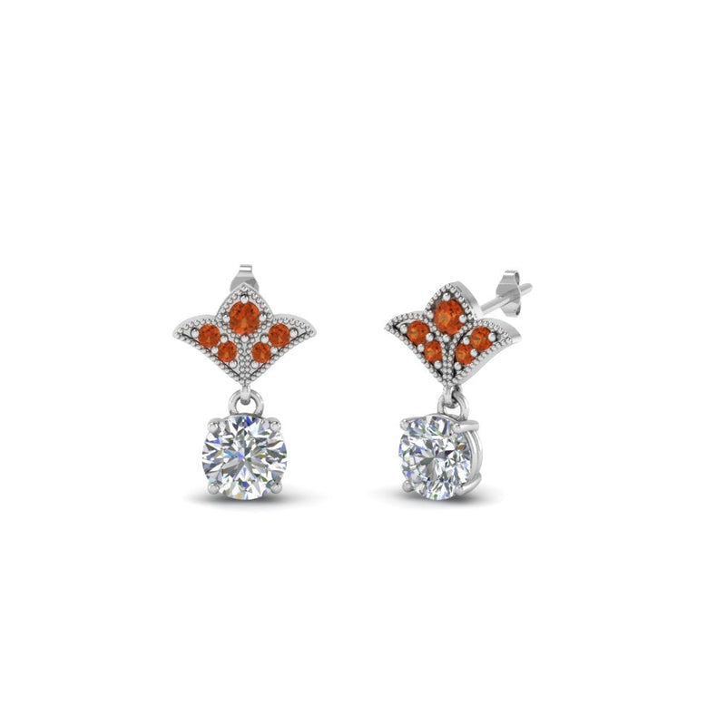 Art Deco Diamond Drop Earrings