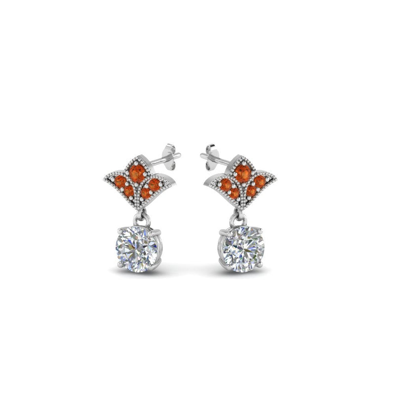 Art Deco Diamond Drop Earrings