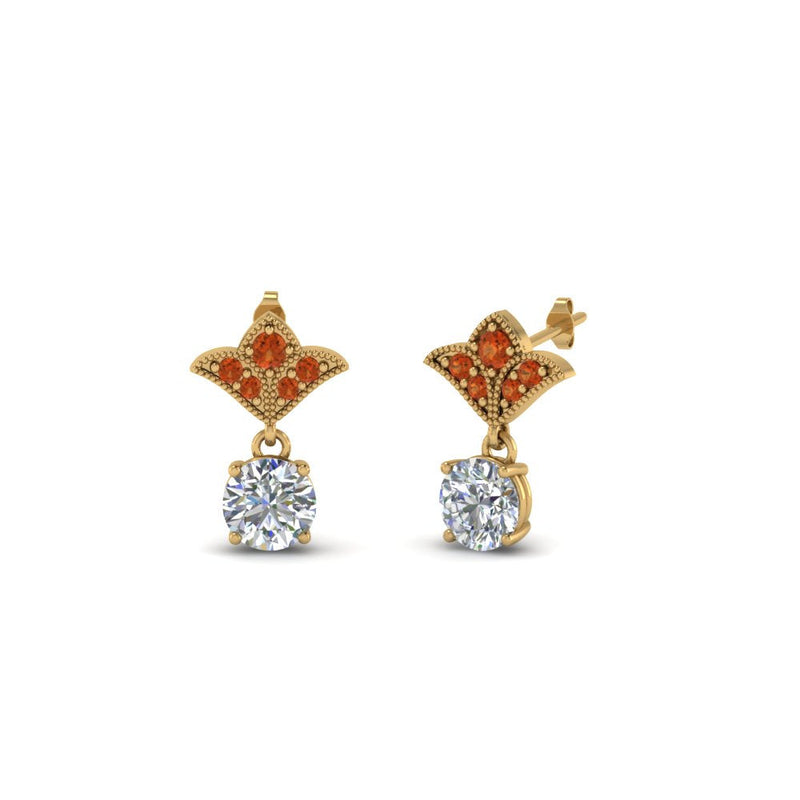 Art Deco Diamond Drop Earrings