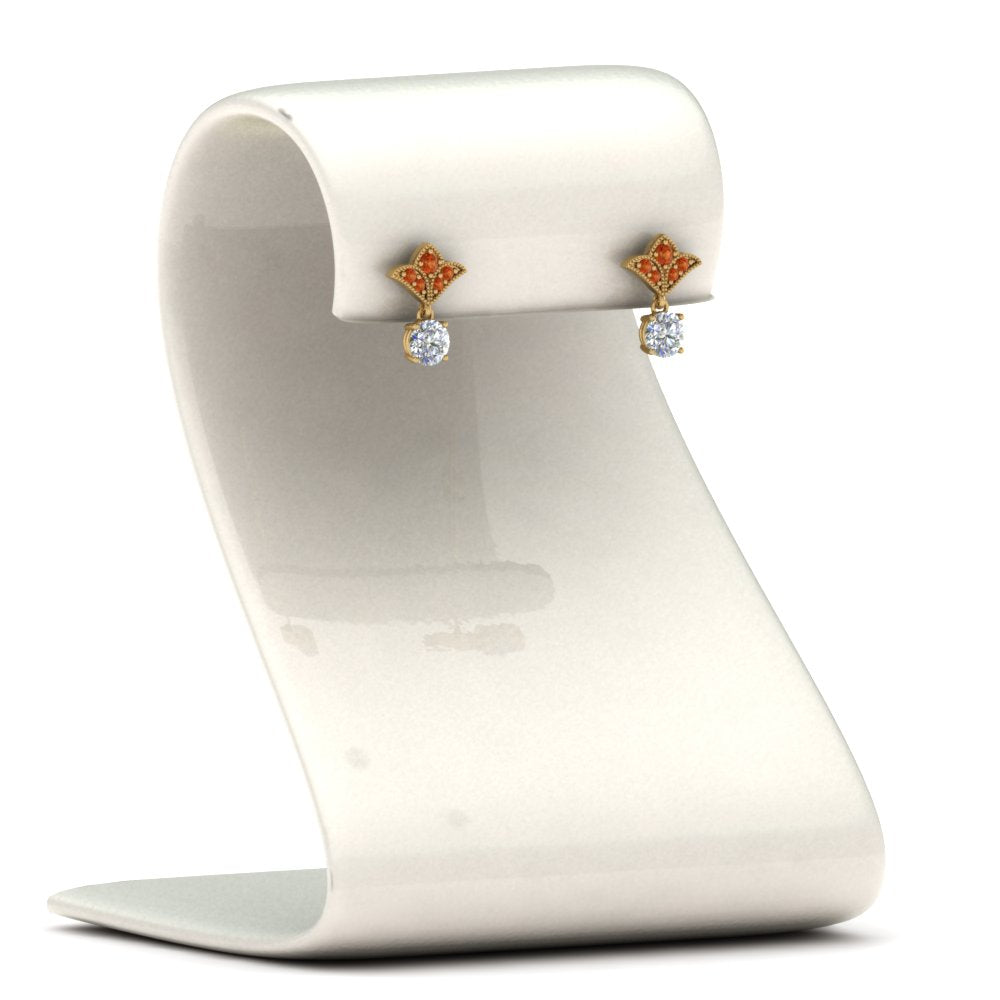 Art Deco Diamond Drop Earrings