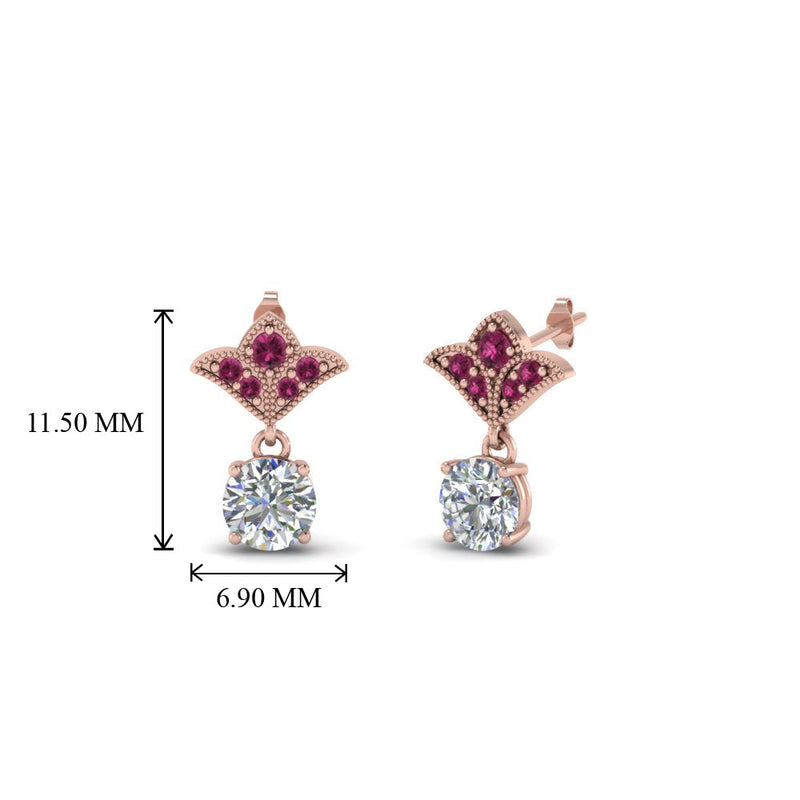 Art Deco Diamond Drop Earrings