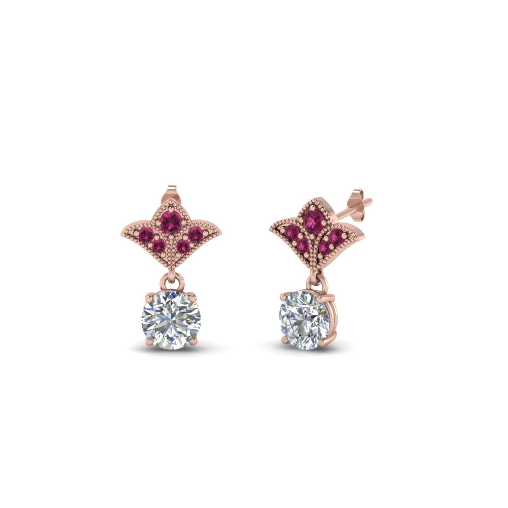 Art Deco Diamond Drop Earrings