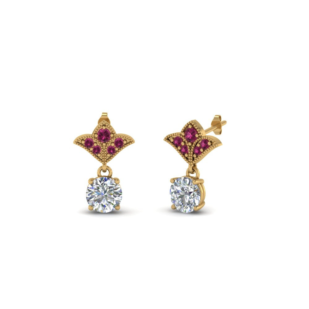 Art Deco Diamond Drop Earrings
