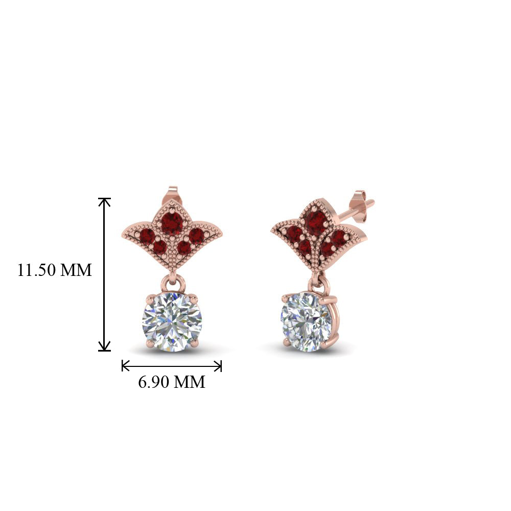 Art Deco Diamond Drop Earrings