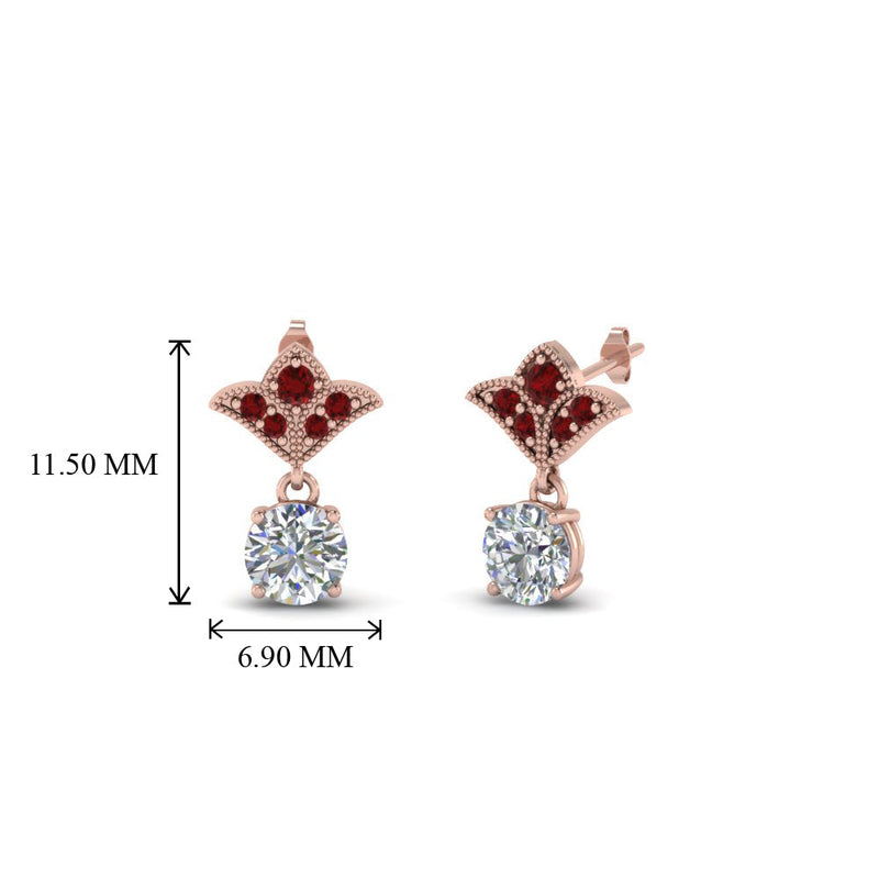Art Deco Diamond Drop Earrings