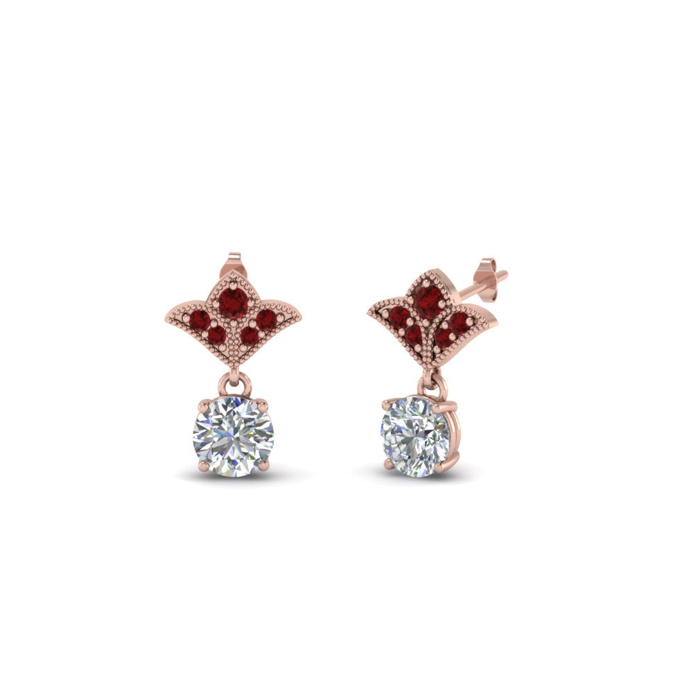 Art Deco Diamond Drop Earrings