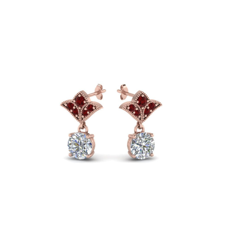 Art Deco Diamond Drop Earrings