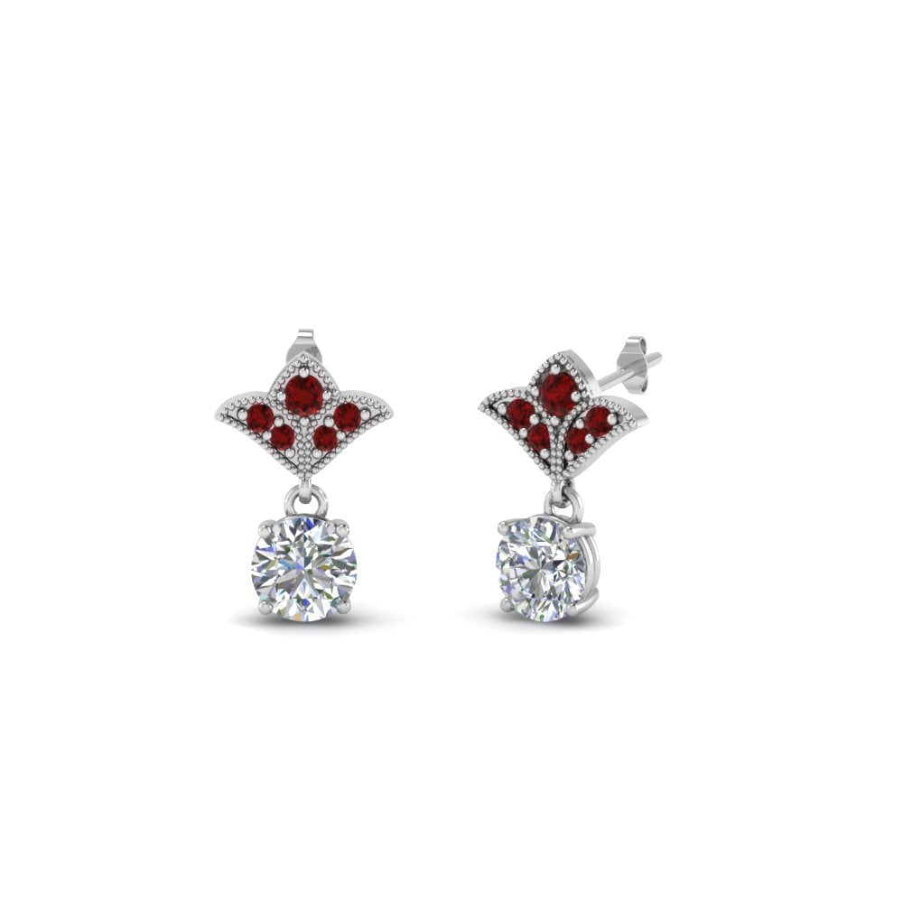 Art Deco Diamond Drop Earrings
