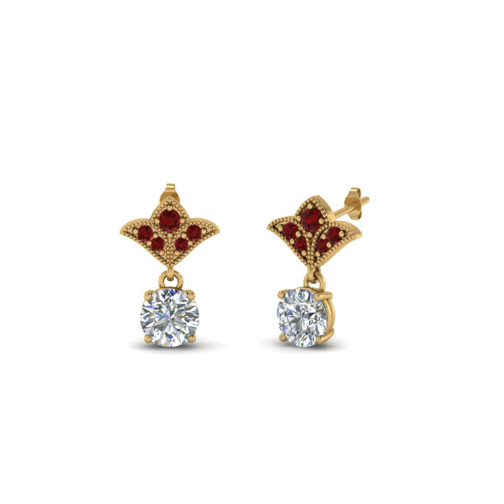 Art Deco Diamond Drop Earrings