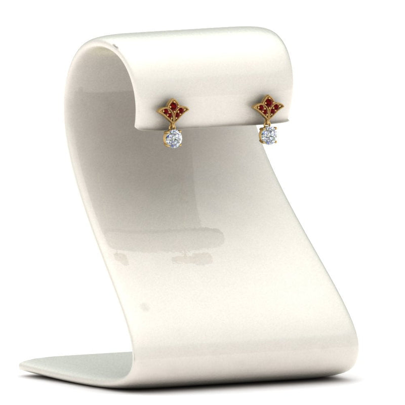 Art Deco Diamond Drop Earrings