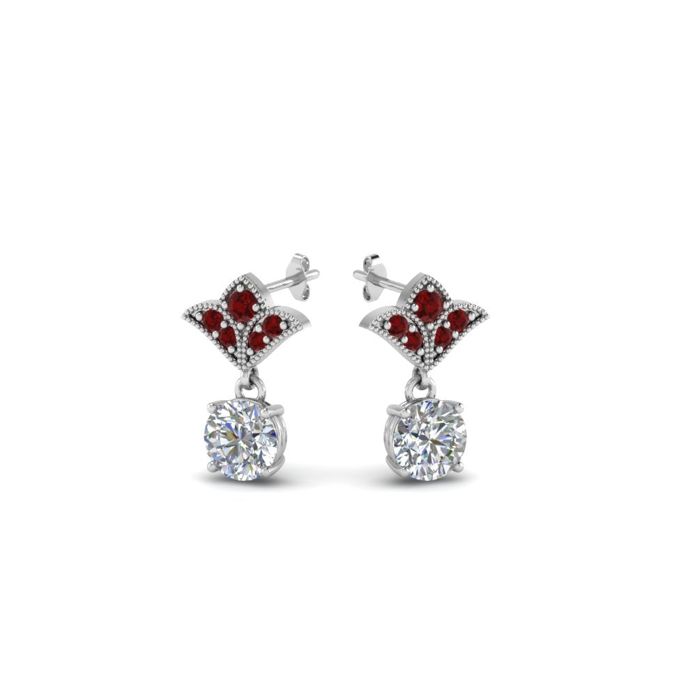 Art Deco Diamond Drop Earrings