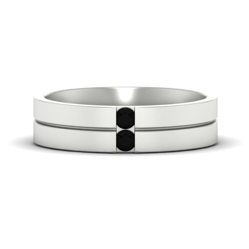Men’s Two-Stone Channel-Set Diamond Band