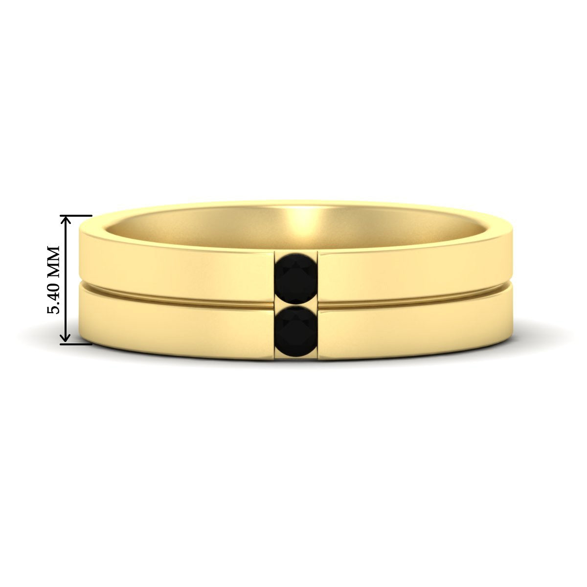Men’s Two-Stone Channel-Set Diamond Band