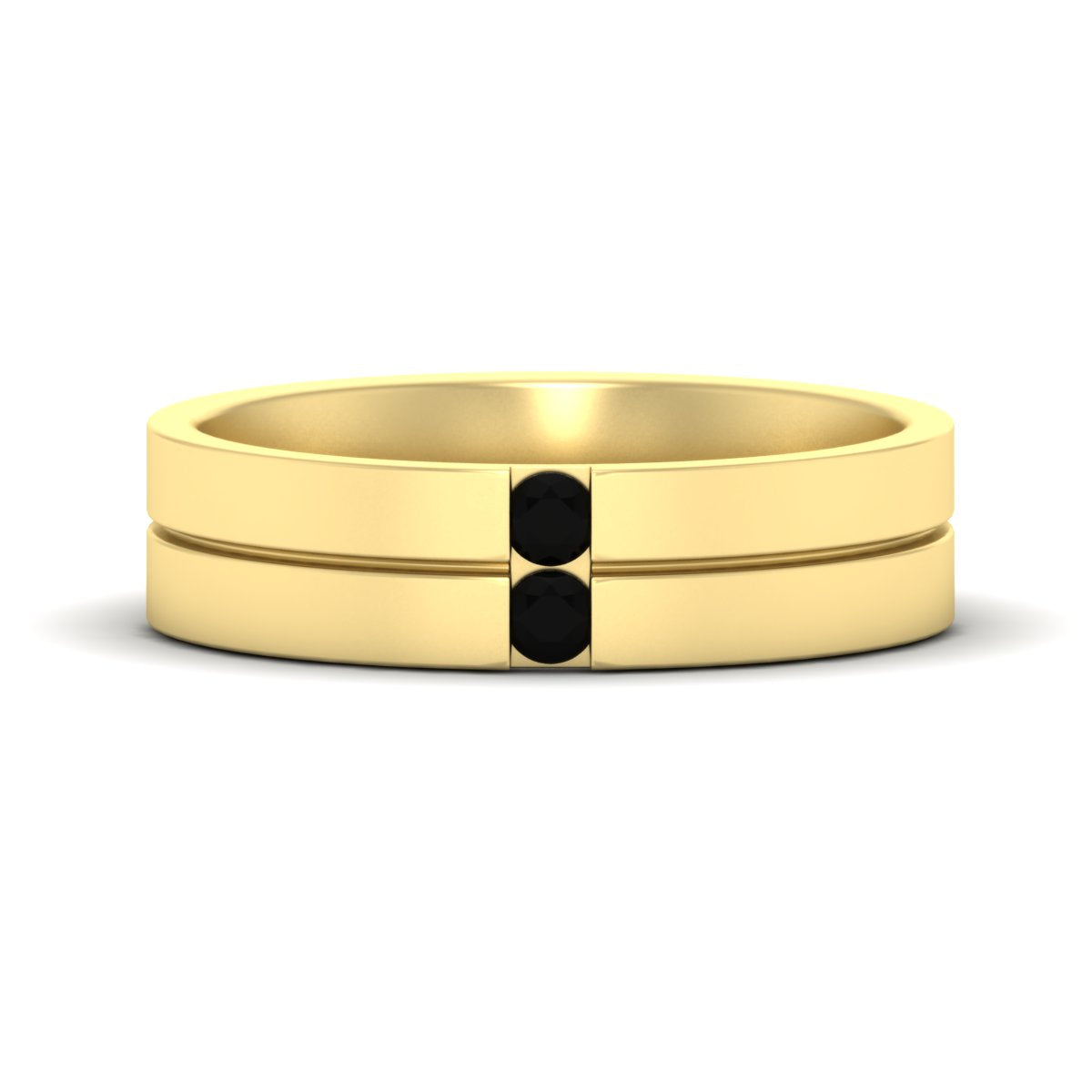 Men’s Two-Stone Channel-Set Diamond Band