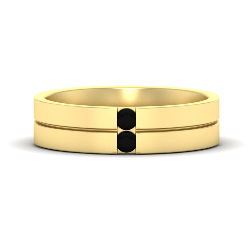 Men’s Two-Stone Channel-Set Diamond Band