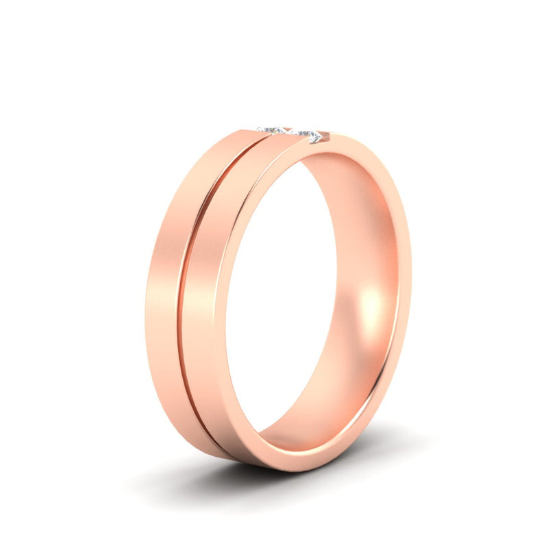 Men’s Two-Stone Channel-Set Diamond Band