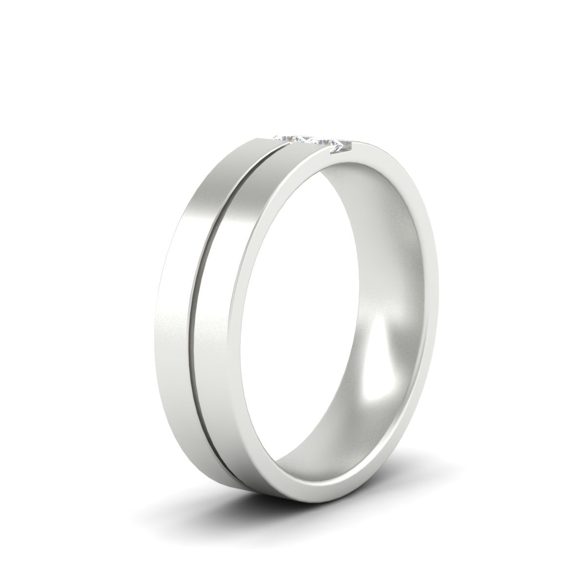 Men’s Two-Stone Channel-Set Diamond Band