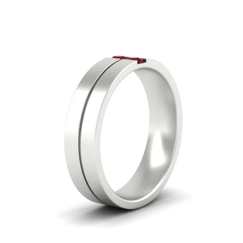 Men’s Two-Stone Channel-Set Diamond Band