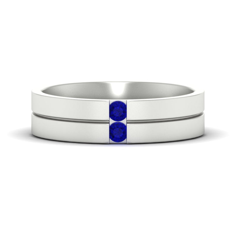 Men’s Two-Stone Channel-Set Diamond Band