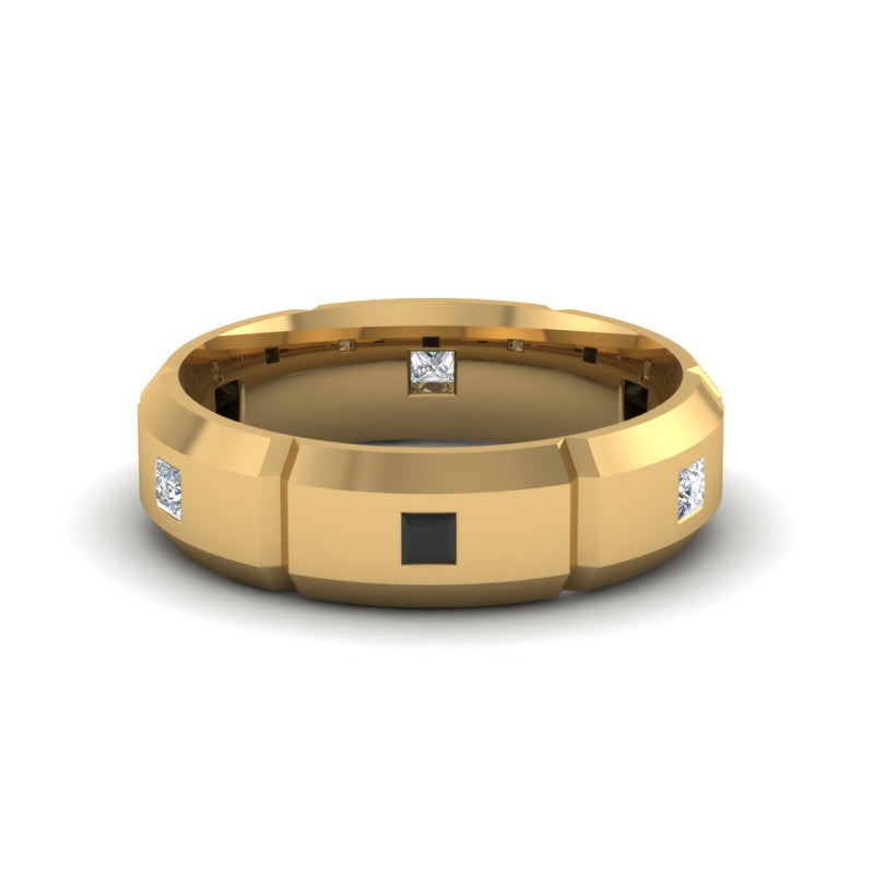 Men’s Princess-Cut Diamond Bezel Ring