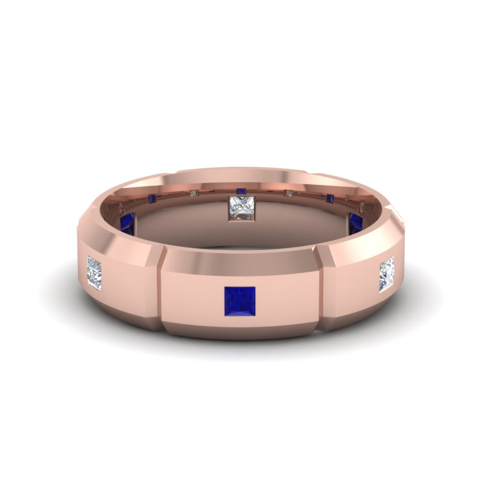 Men’s Princess-Cut Diamond Bezel Ring