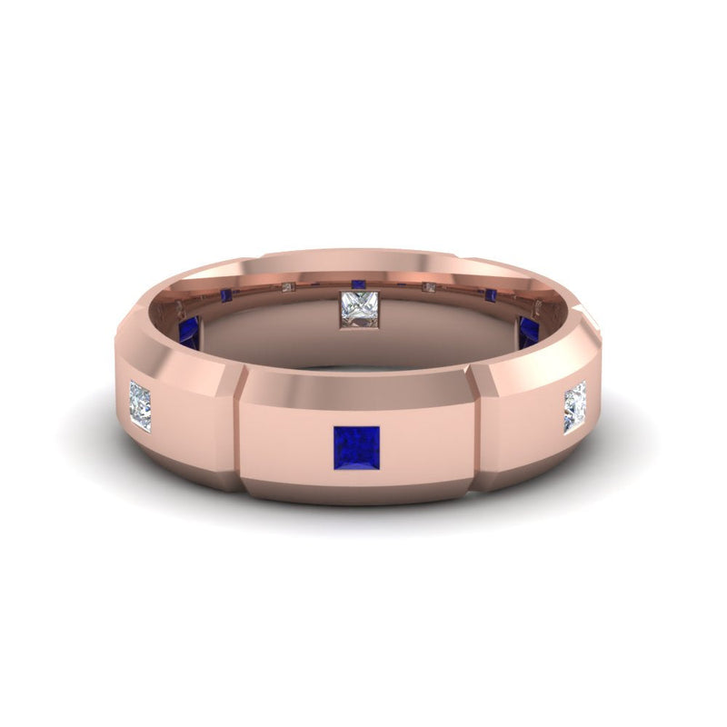 Men’s Princess-Cut Diamond Bezel Ring