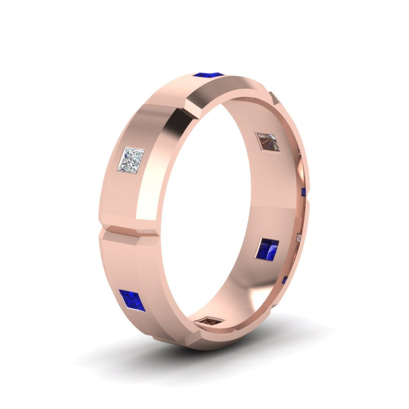 Men’s Princess-Cut Diamond Bezel Ring