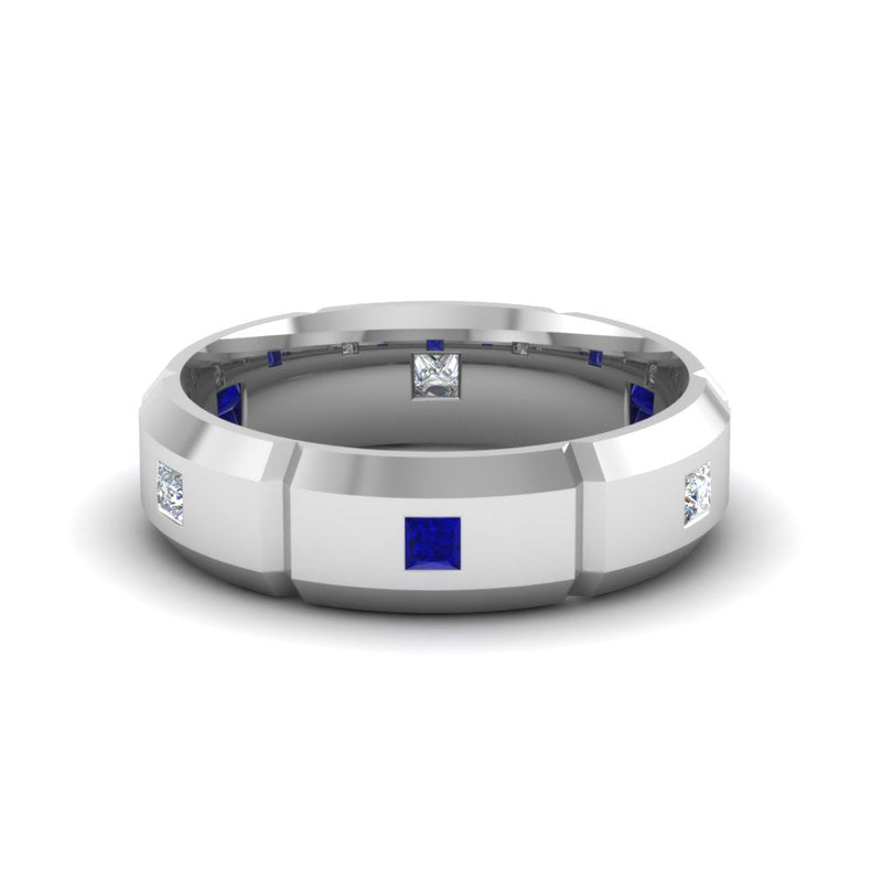 Men’s Princess-Cut Diamond Bezel Ring
