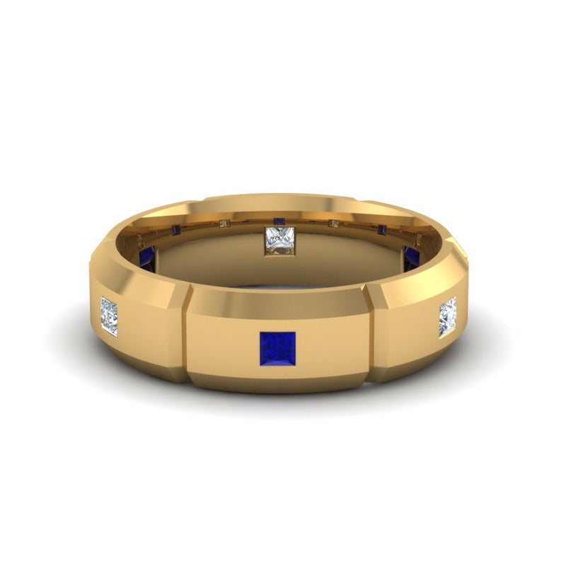 Men’s Princess-Cut Diamond Bezel Ring