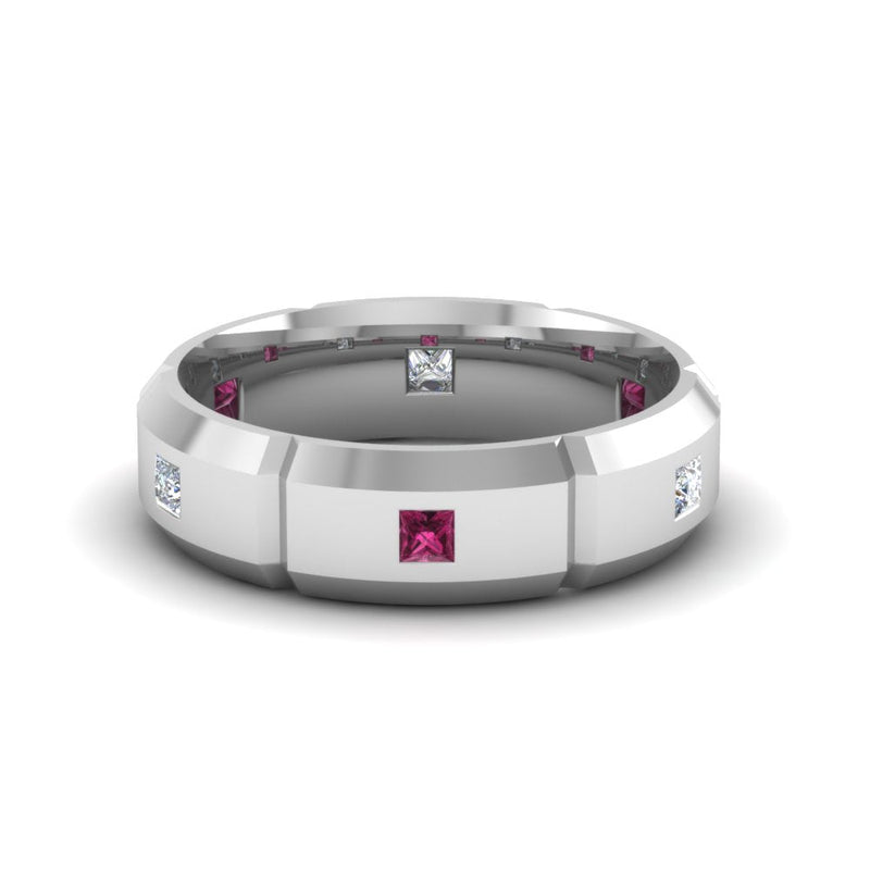 Men’s Princess-Cut Diamond Bezel Ring