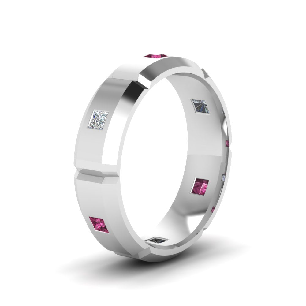 Men’s Princess-Cut Diamond Bezel Ring
