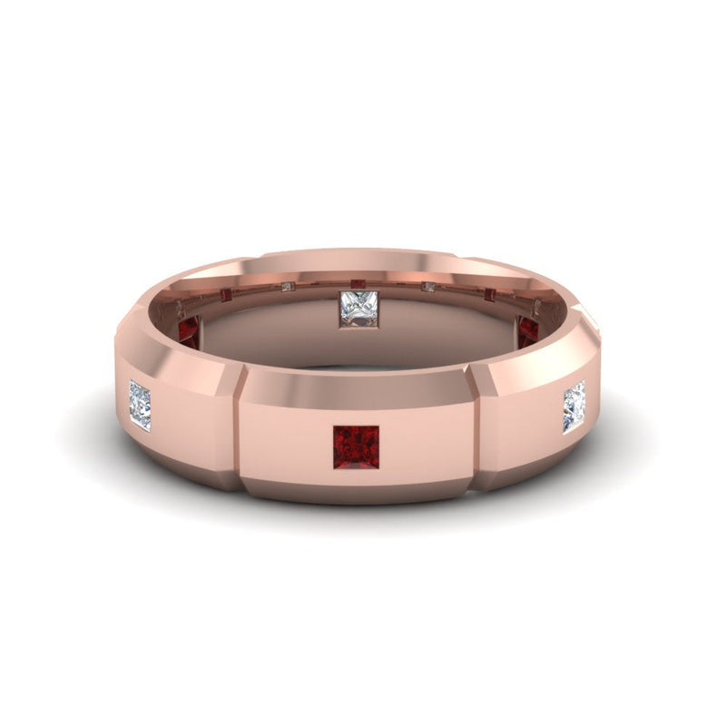 Men’s Princess-Cut Diamond Bezel Ring