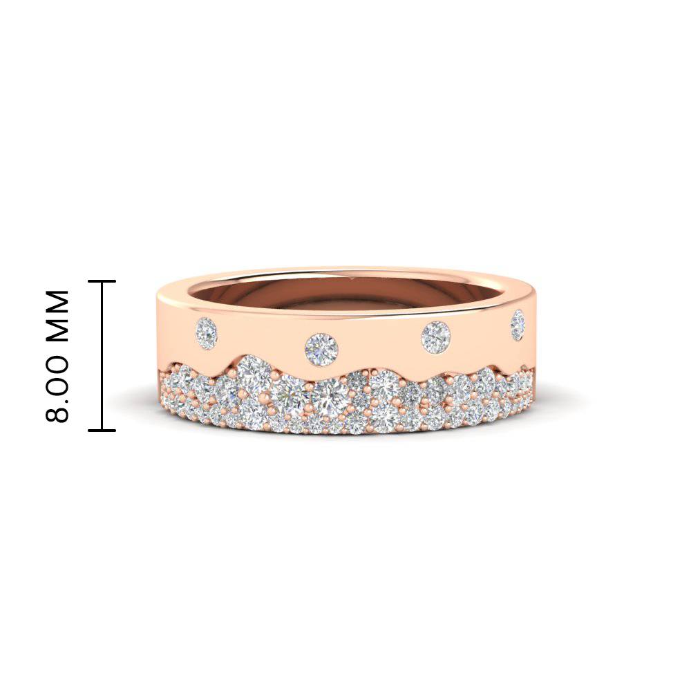 Mountain-Inspired Men’s Gemstone Wedding Band