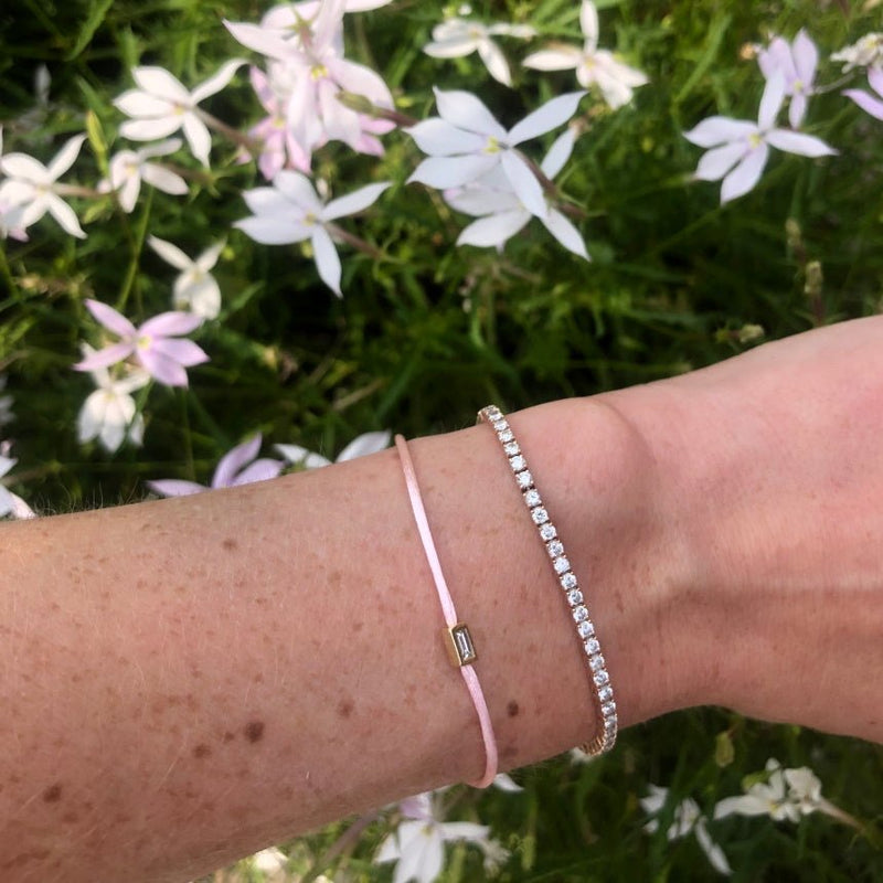 Breast Cancer String Bracelet