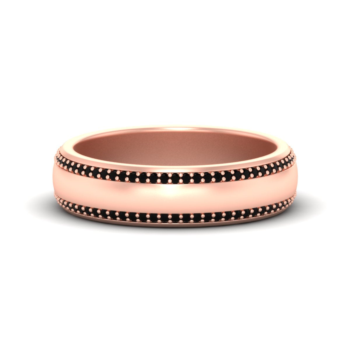 Men’s Matte Beveled Edge Diamond Eternity Band