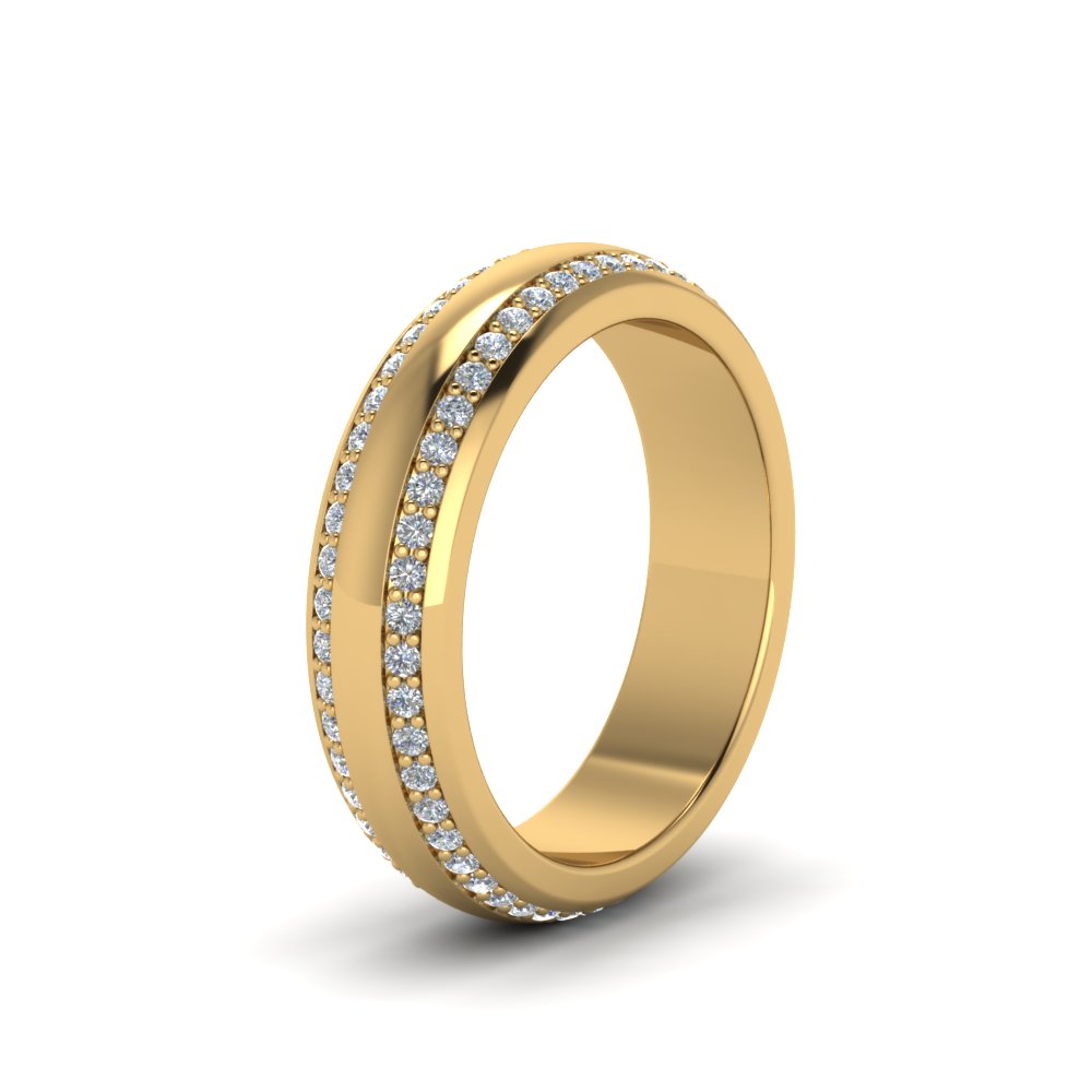 Men’s Matte Beveled Edge Diamond Eternity Band