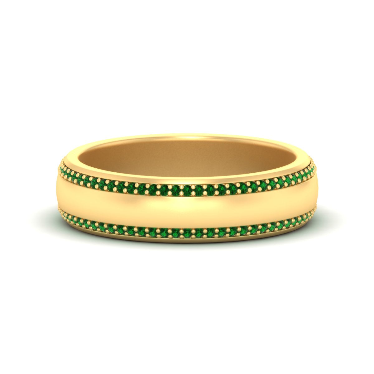 Men’s Matte Beveled Edge Diamond Eternity Band