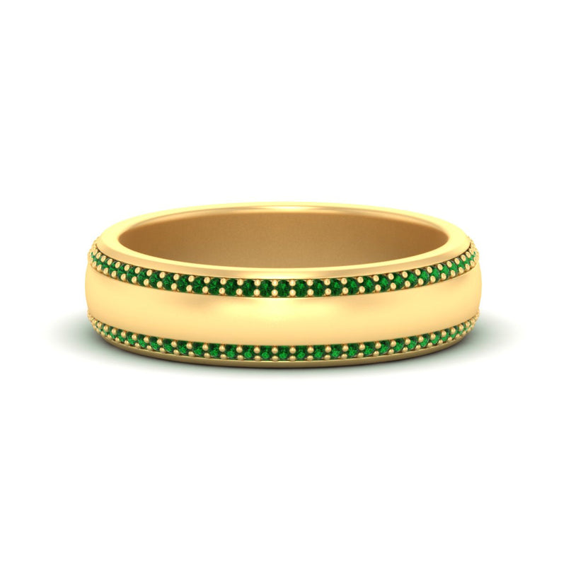 Men’s Matte Beveled Edge Diamond Eternity Band
