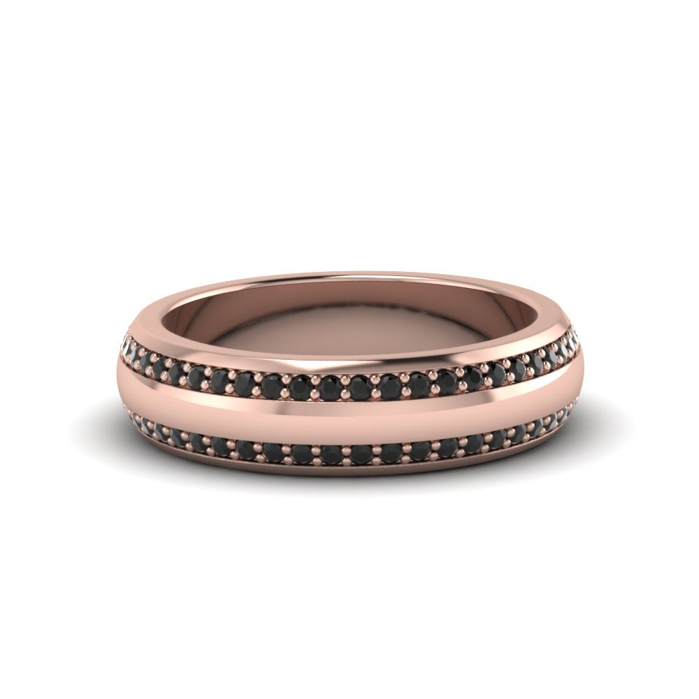 Men’s Matte Beveled Edge Diamond Eternity Band