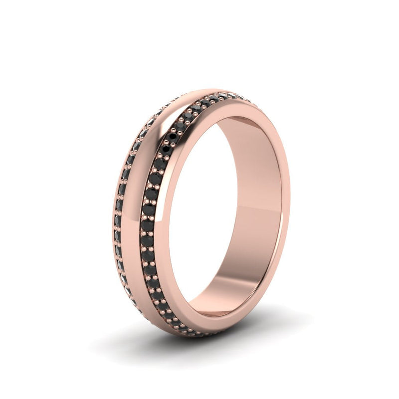 Men’s Matte Beveled Edge Diamond Eternity Band