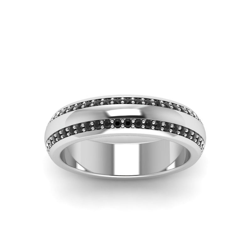 Men’s Matte Beveled Edge Diamond Eternity Band