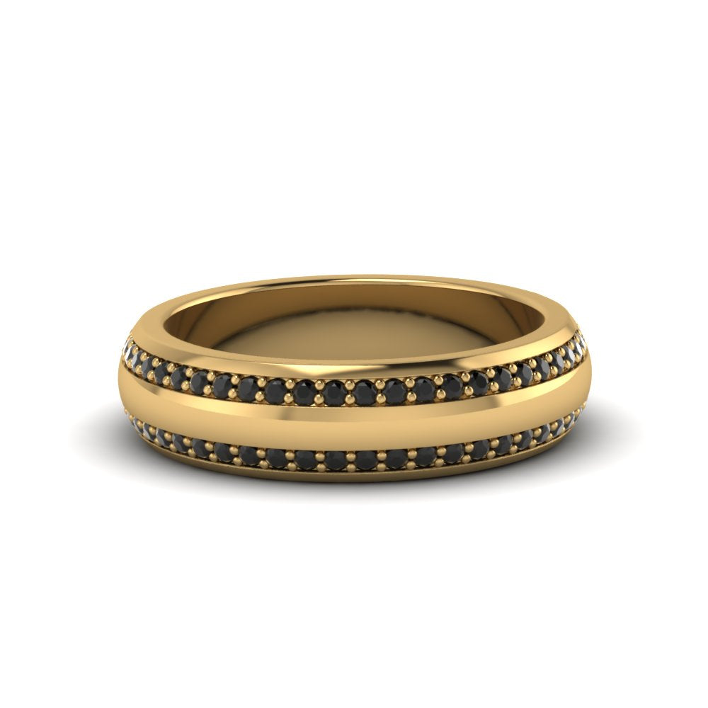 Men’s Matte Beveled Edge Diamond Eternity Band