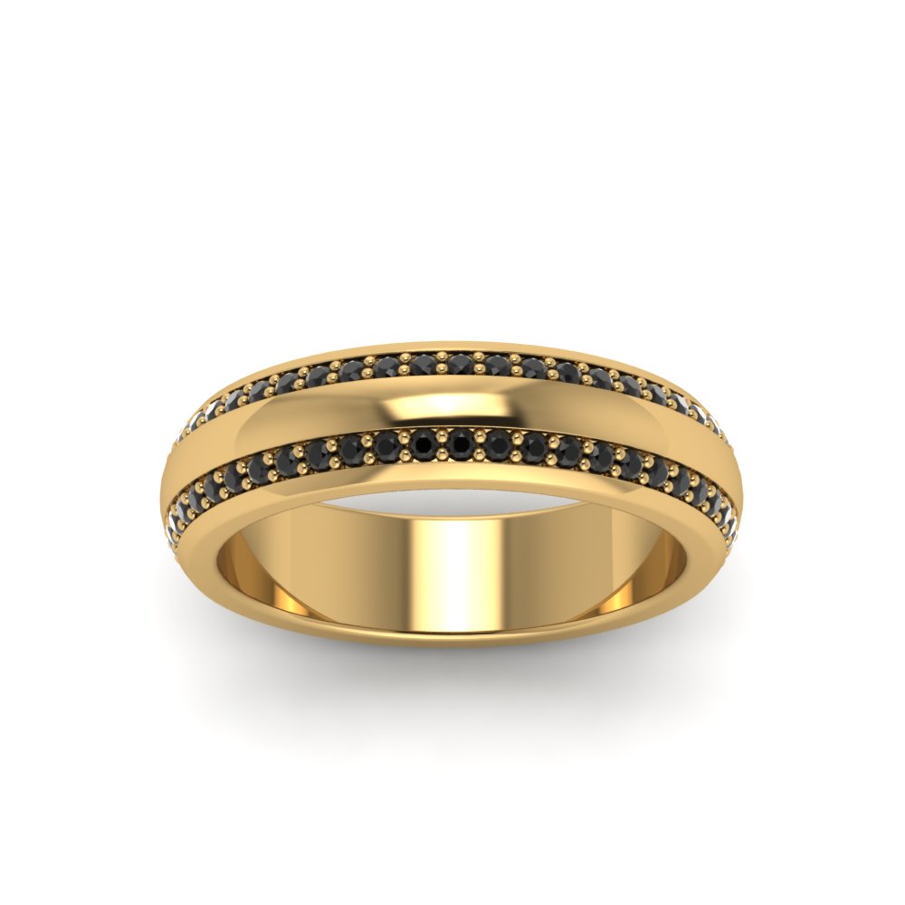 Men’s Matte Beveled Edge Diamond Eternity Band