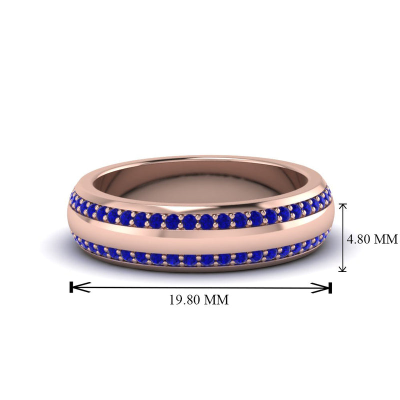 Men’s Matte Beveled Edge Diamond Eternity Band