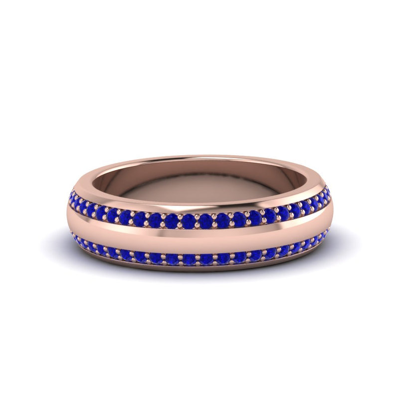 Men’s Matte Beveled Edge Diamond Eternity Band